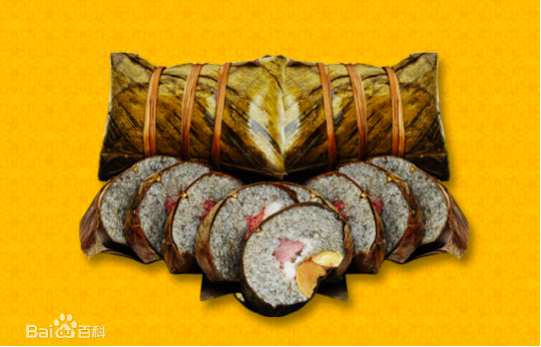 壮族花糯米饭和粽子